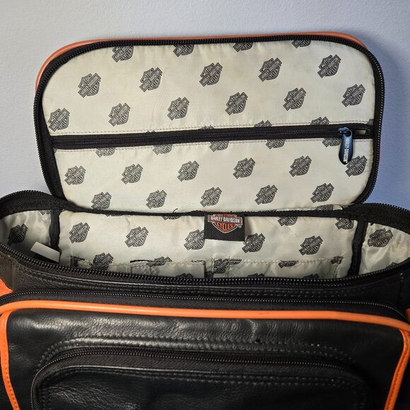 Vintage Harley Davidson Leather Motorcycle Backpack - 105th Anniversary Edition - Picture 7 of 14